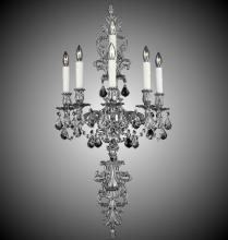 WS9491-O-03G-PI - 5+1 Light Filigree Extended Top and Tail Wall Sconce